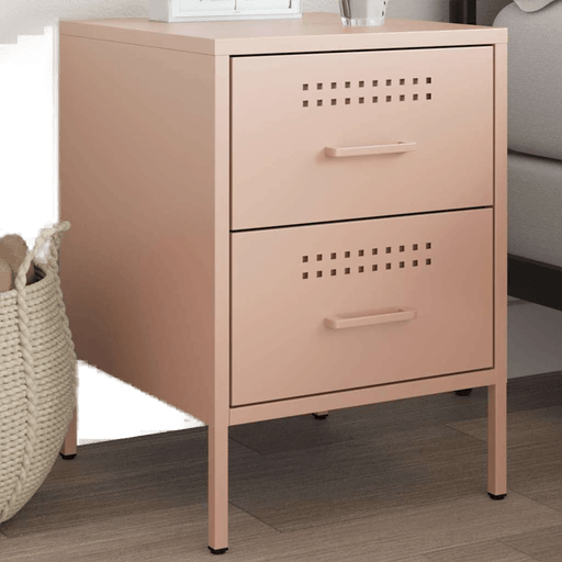 Vidaxl Nattbord rosa 36x39 cm