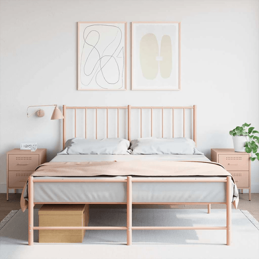 Vidaxl Nattbord 2 stk rosa 36x39x50,5 cm