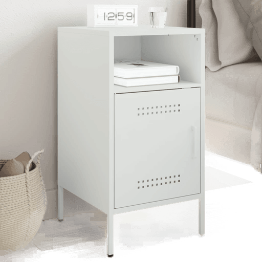 Vidaxl Nattbord hvit 36x39 cm