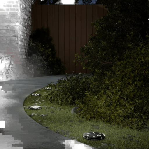 Vidaxl Soldrevne bakkelys 4 stk varmhvit