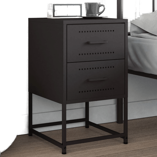 Vidaxl Nattbord svart 36x39 cm