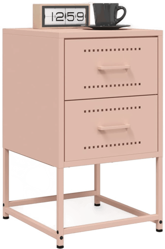 Vidaxl Nattbord 2 stk rosa 36x39x60,5 cm