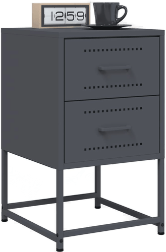 Vidaxl Nattbord 2 stk antrasitt 36x39 cm