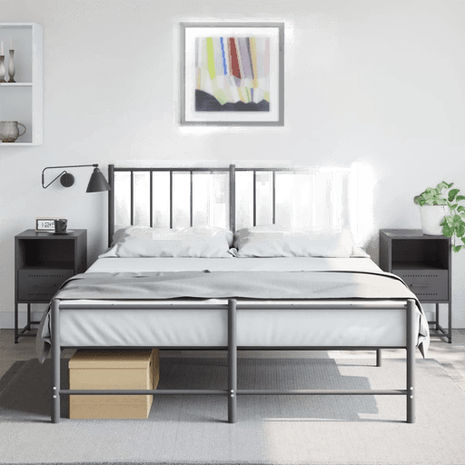 Vidaxl Nattbord 2 stk svart 36x39x60,5 cm