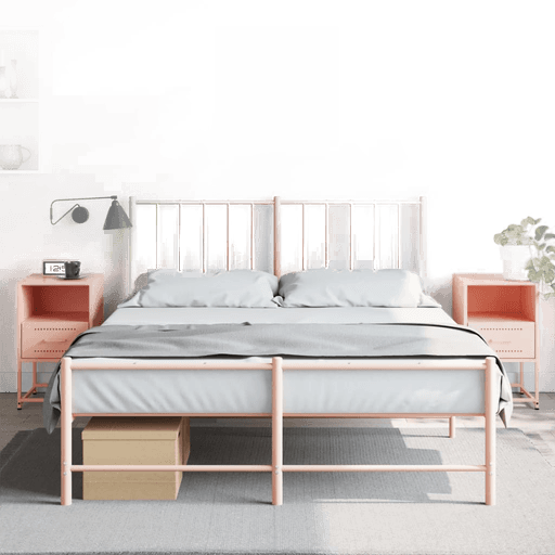 Vidaxl Nattbord 2 stk rosa 36x39x60,5 cm