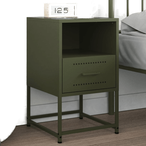 Vidaxl Nattbord olivengrønn 36x39 cm