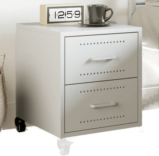 Vidaxl Nattbord hvit 36x39 cm