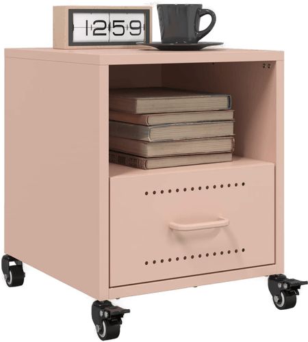 Vidaxl Nattbord 2 stk rosa 36x39 cm