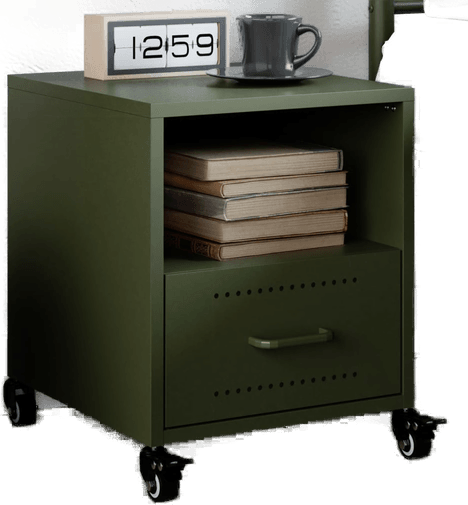 Vidaxl Nattbord olivengrønn 36x39 cm