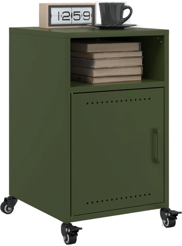 Vidaxl Nattbord 2 stk olivengrønn 36x39x59 cm