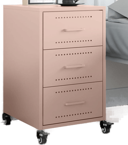 Vidaxl Nattbord rosa 36x39 cm