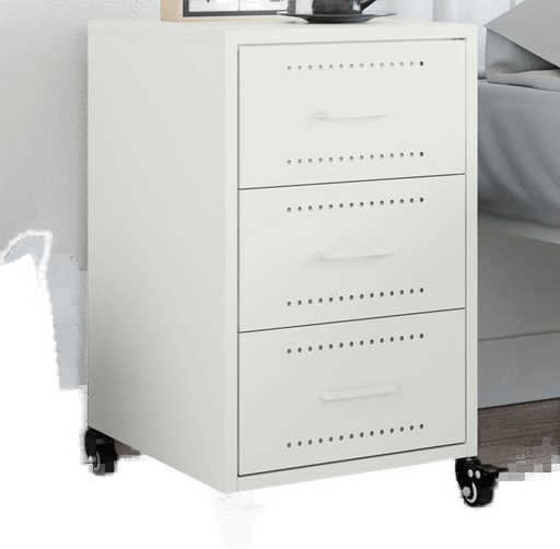 Vidaxl Nattbord hvit 36x39 cm