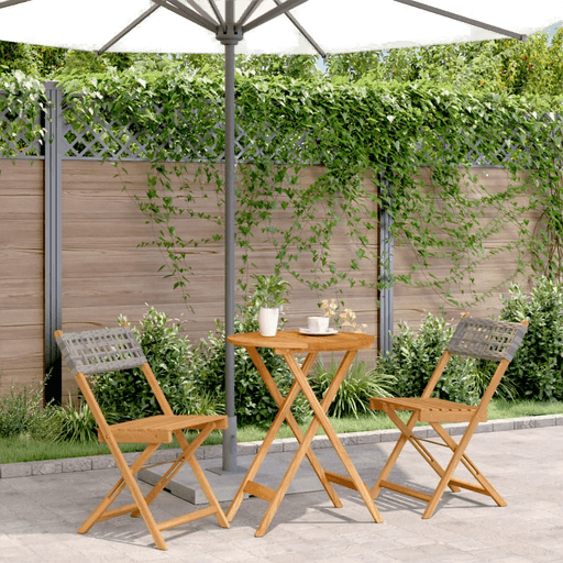 Vidaxl Bistrosett 3 deler grå