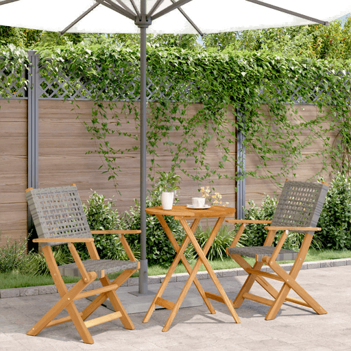 Vidaxl Bistrosett 3 deler grå