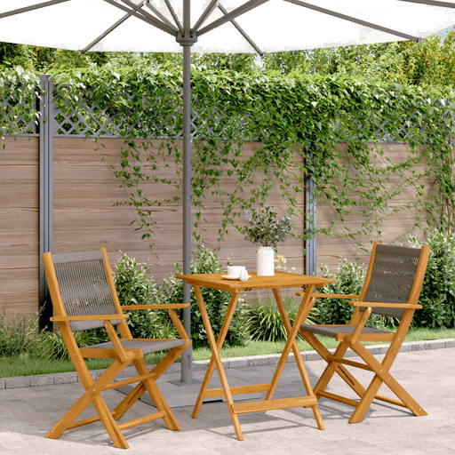 Vidaxl Bistrosett 3 deler grå