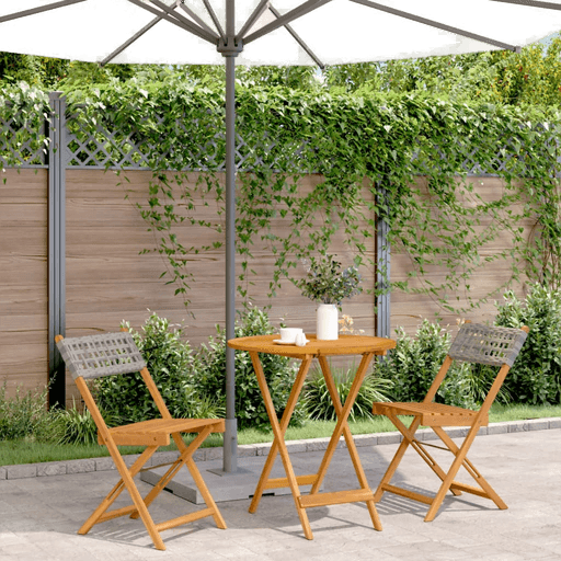 Vidaxl Bistrosett 3 deler grå