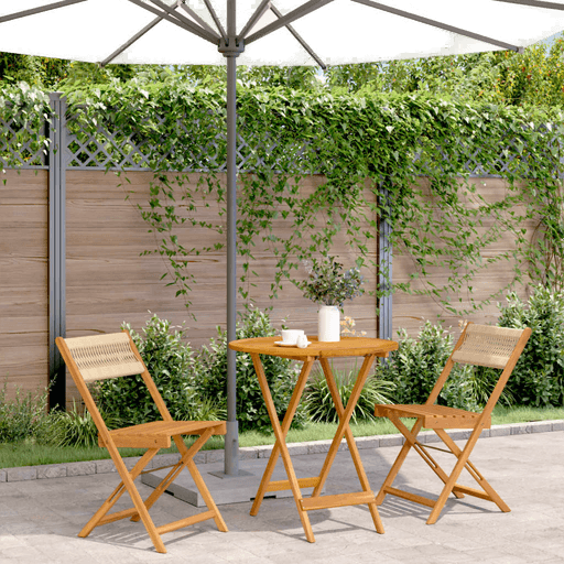 Vidaxl Bistrosett 3 deler beige