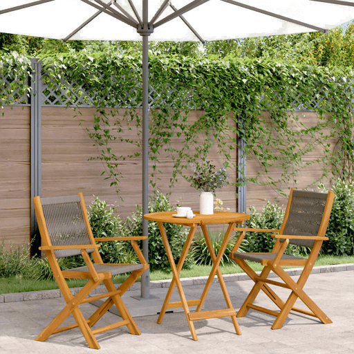 Vidaxl Bistrosett 3 deler grå