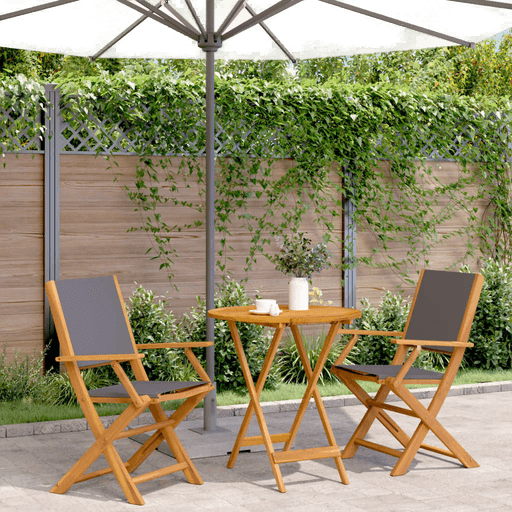 Vidaxl Bistrosett 3 deler antrasitt