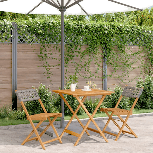 Vidaxl Bistrosett 3 deler grå