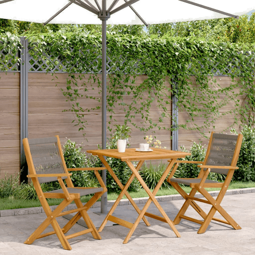 Vidaxl Bistrosett 3 deler grå