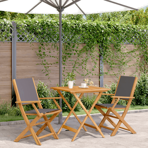 Vidaxl Bistrosett 3 deler antrasitt