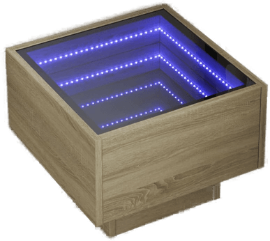 Vidaxl Salongbord Infinity LED 40x40 cm