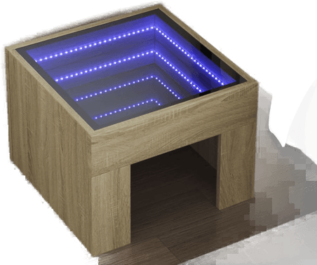 Vidaxl Salongbord Infinity LED 40x40 cm