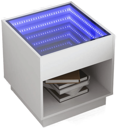 Vidaxl Salongbord Infinity LED 50x50x50 cm