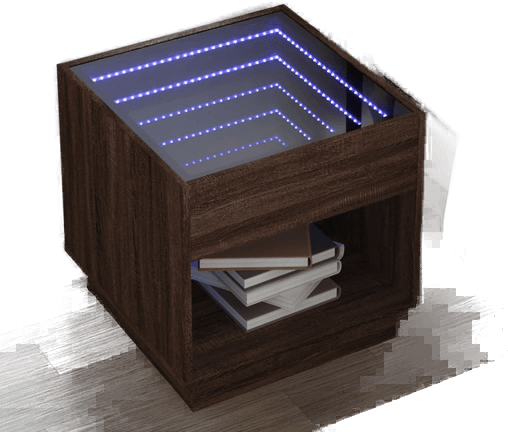 Vidaxl Salongbord Infinity LED 50x50x50 cm