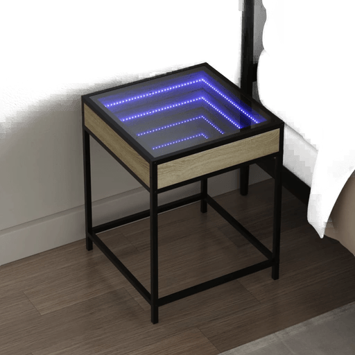 Vidaxl Salongbord Infinity LED 40x40 cm