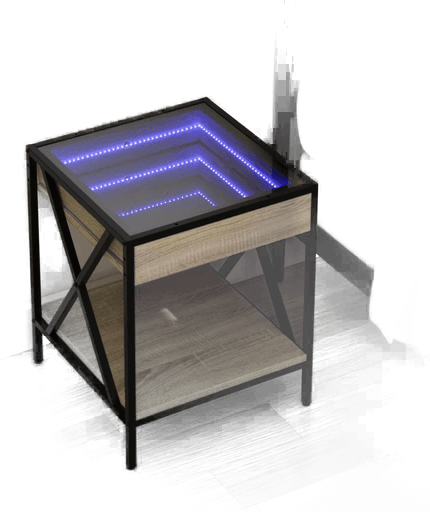 Vidaxl Salongbord Infinity LED 40x40x49 cm