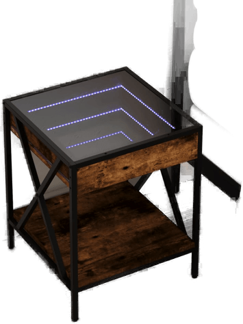 Vidaxl Salongbord Infinity LED 40x40 cm