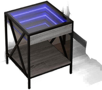 Vidaxl Salongbord Infinity LED 40x40 cm