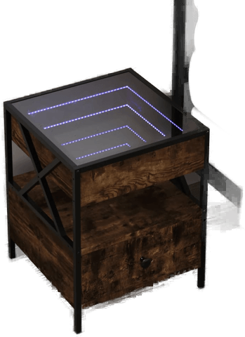 Vidaxl Salongbord Infinity LED 40x40 cm