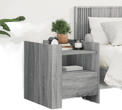 Vidaxl Nattbord grå sonoma 45x50 cm