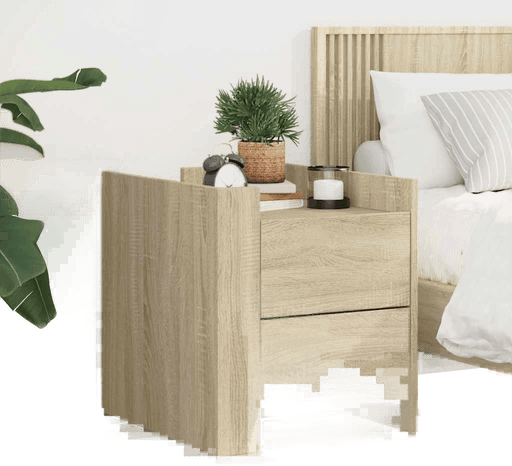 Vidaxl Nattbord 2 stk sonoma eik