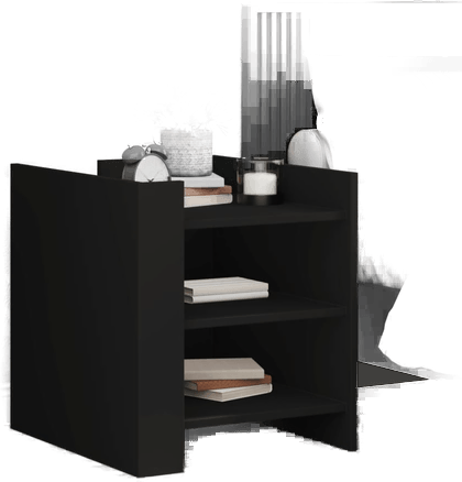 Vidaxl Nattbord svart 45x50 cm