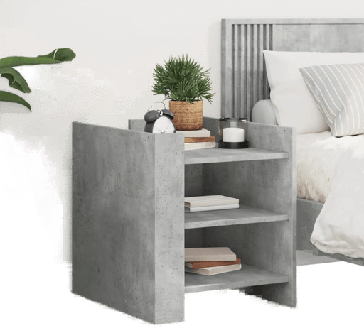 Vidaxl Nattbord betonggrå 45x50 cm