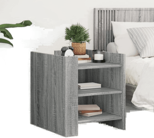 Vidaxl Nattbord grå sonoma 45x50 cm