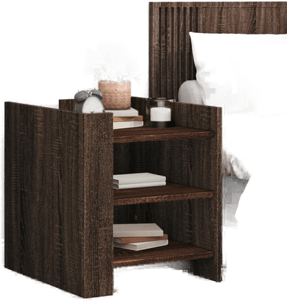 Vidaxl Nattbord brun eik 45x50 cm