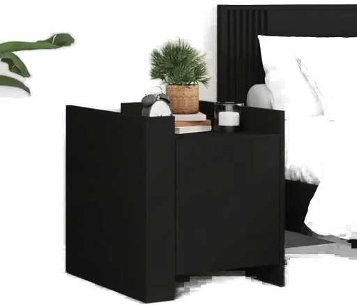 Vidaxl Nattbord svart 45x50 cm