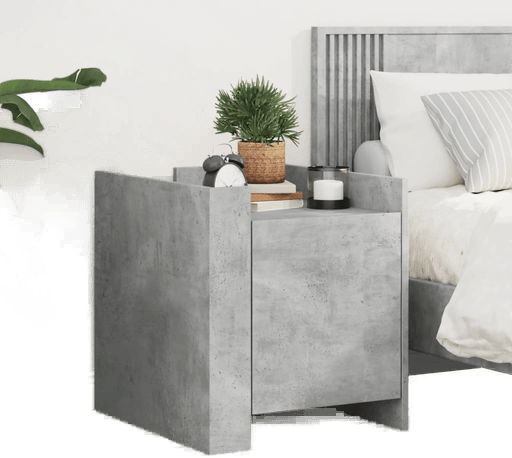 Vidaxl Nattbord betonggrå 45x50 cm