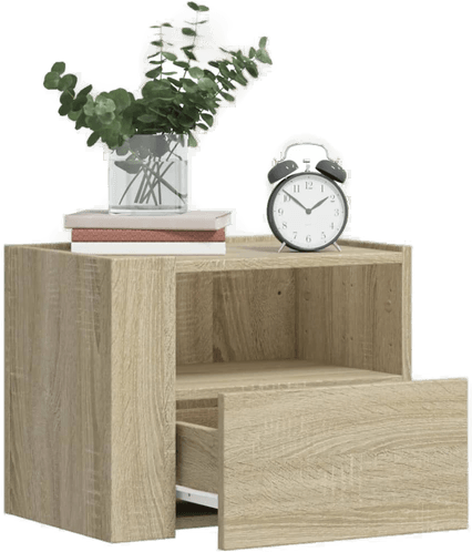 Vidaxl Veggmonterte nattbord 2 stk 45x30x35 cm