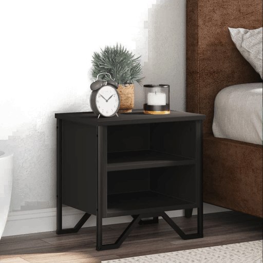 Vidaxl Nattbord svart 40x30 cm