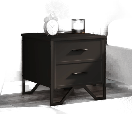 Vidaxl Nattbord 2 stk svart 40x41 cm