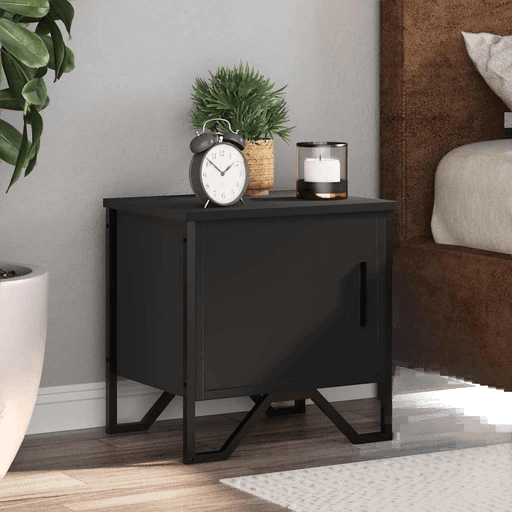 Vidaxl Nattbord 2 stk svart 40x30 cm