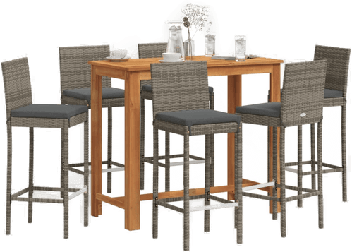 Vidaxl Hagebarsett 7 deler