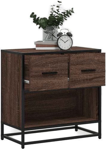 Vidaxl Nattbord brun eik 60x31 cm