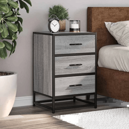 Vidaxl Nattbord grå sonoma 40x34,5x60 cm